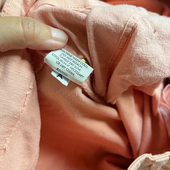 Eileen Fisher Organic Cotton Denim Straight Slim Jean Pants Pink Womens Size 8 - Picture 9 of 10